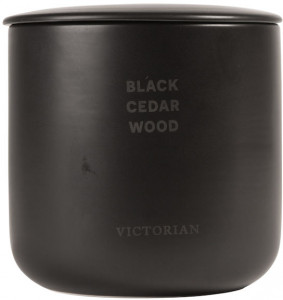 Świeca zapachowa black cedar wood 12x12cm